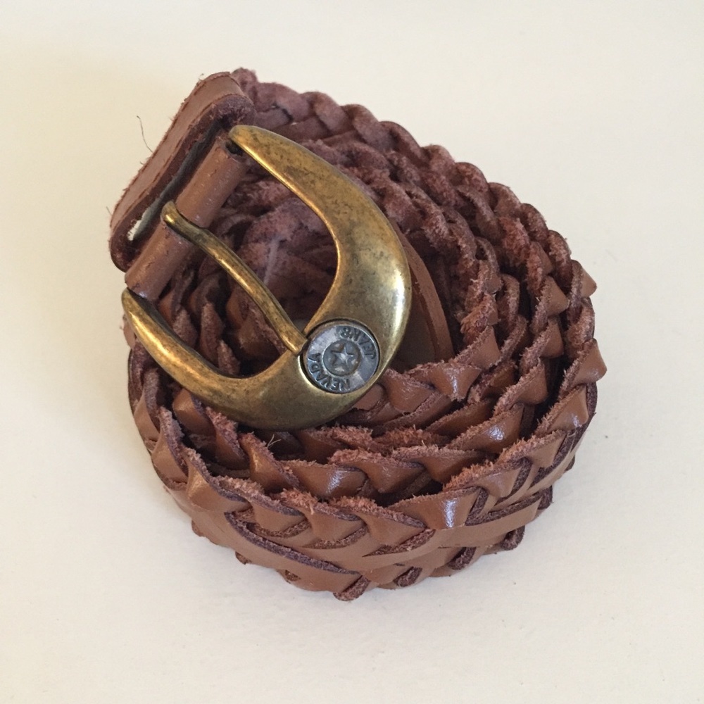 Nevada Jeans brown braided leather belt